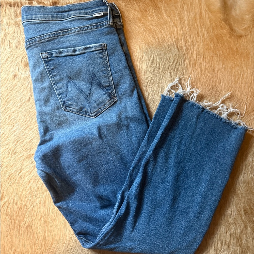 MOTHER Mid Rise Dazzler Ankle 34